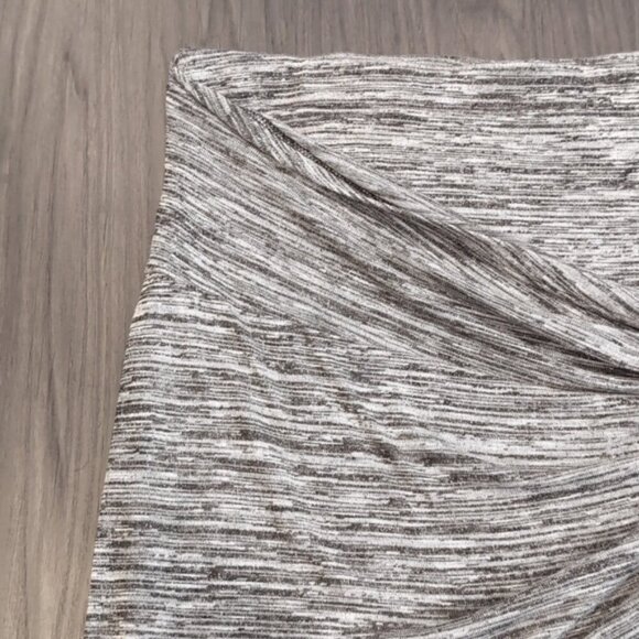 3/$20 Junarose Twist Front Layered Knit Skirt Above Knee Space Dye Bodycon - Picture 4 of 12